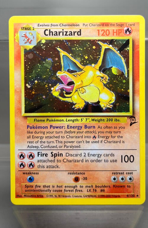 Charizard 4-130 Pokémon Base Set 2 Proxy Card