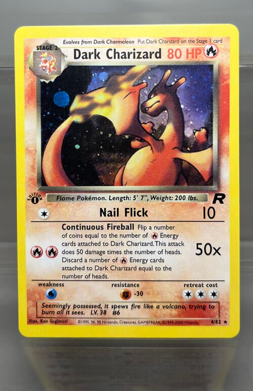 Dark Charizard Pokémon Team Rocket #4/82 Proxy Card