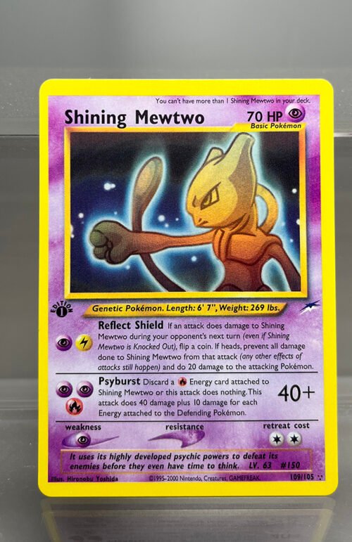 Shining Mewtwo Pokémon Neo Destiny (N4) #109/105 Proxy Card