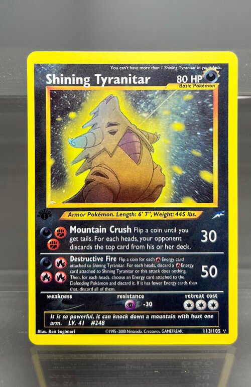 Shining Tyranitar Pokémon Neo Destiny (N4) #113/105 Proxy Card
