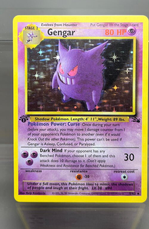Gengar Pokémon Fossil (FO) #5/62 Proxy Card