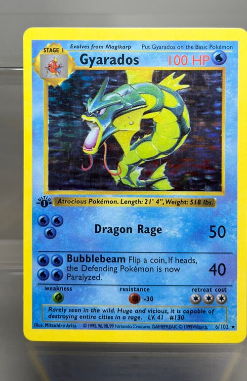 Gyarados Pokémon Base Set (BS) #6/102 Proxy Card