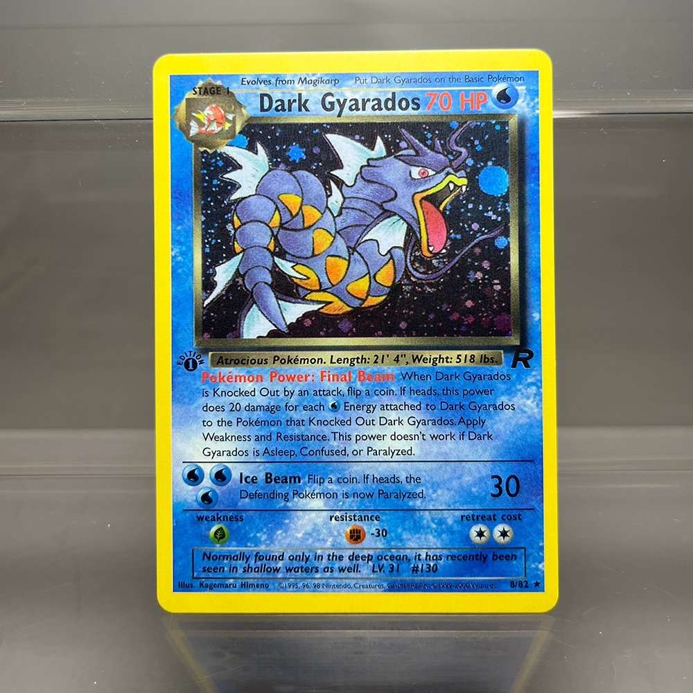 Dark Gyarados Pokémon Team Rocket (RO) #8/82 Proxy Card