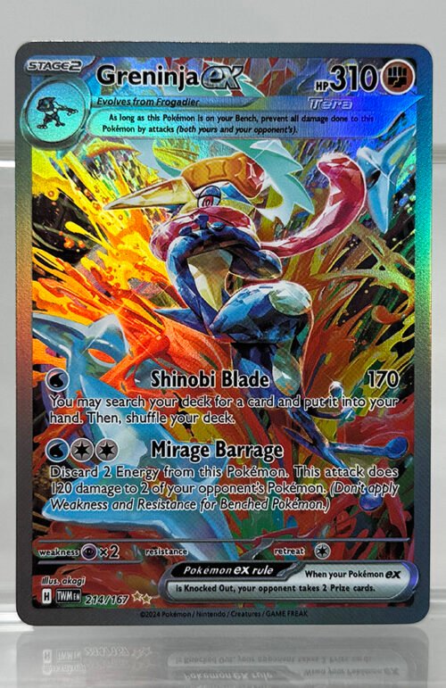 Greninja EX Pokémon Twilight Masquerade (TWM) #214/167 Proxy Card