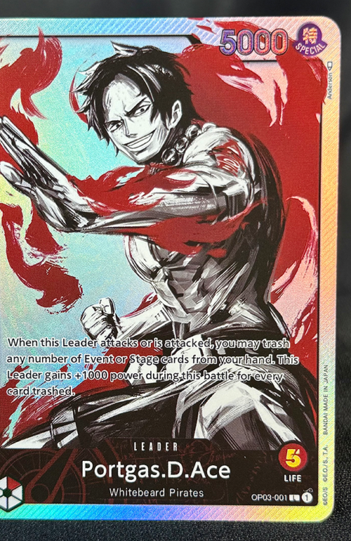 One Piece Portgas.D.Ace OP03-001 Proxy Cards