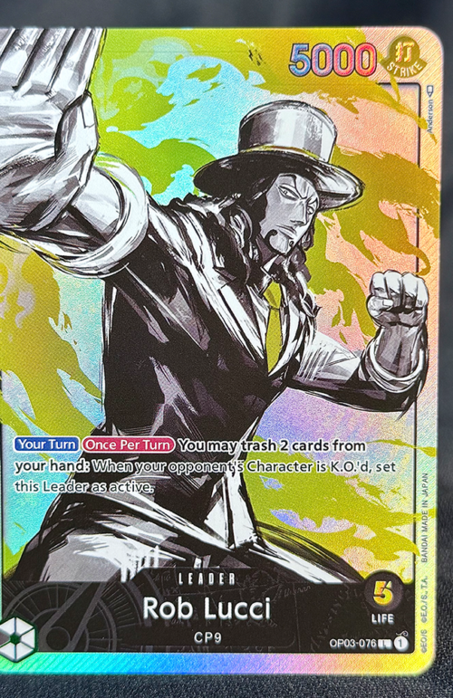 One Piece Rob Lucci OP03-076 Proxy Cards