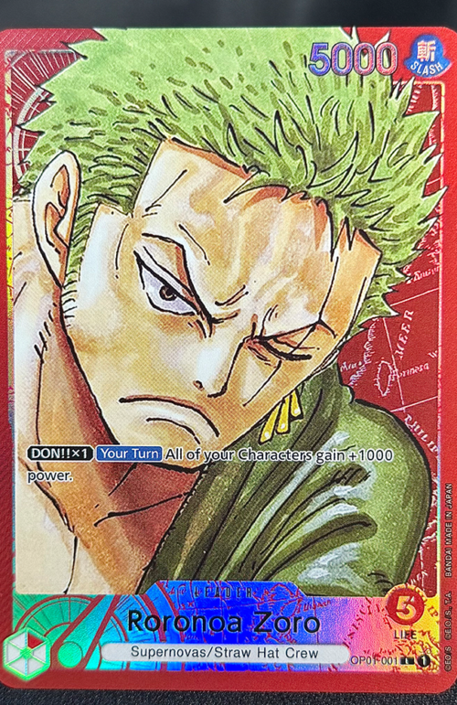 One Piece Roronoa Zoro OP01-001 Proxy Cards