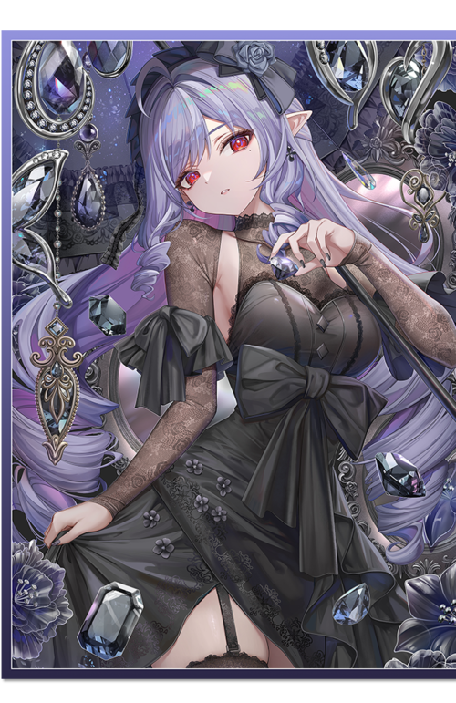 60PCS 67x92mm Holo Anime Card Sleeves for MTG/PTCG ( Vivian Meridian )