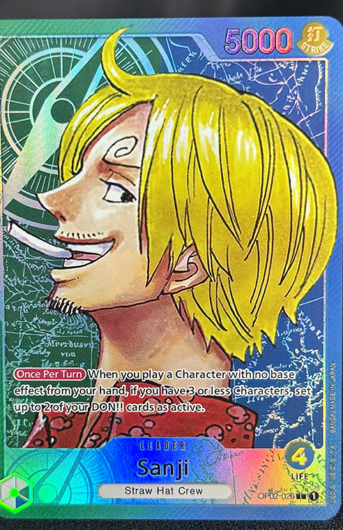 One Piece Sanji OP02-026 Proxy Cards
