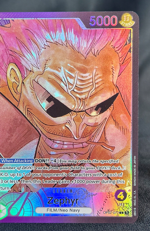 One Piece Zephyr OP02-072 Proxy Cards