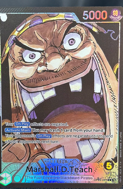 One Piece Marshall.D.Teach OP09-081 Proxy Cards