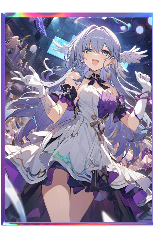 60PCS 67x92mm HOLO Anime Card Sleeves for MTG/PTCG ( Robin )