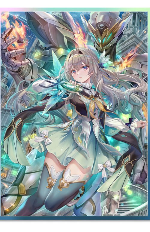 60PCS 67x92mm HOLO Anime Card Sleeves for MTG/PTCG ( Firefly )