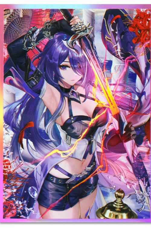 60PCS 67x92mm HOLO Anime Card Sleeves for MTG/PTCG ( Acheron )