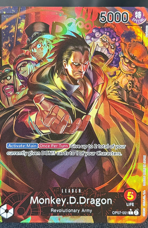 One Piece Monkey.D.Dragon OP07-001 Proxy Cards
