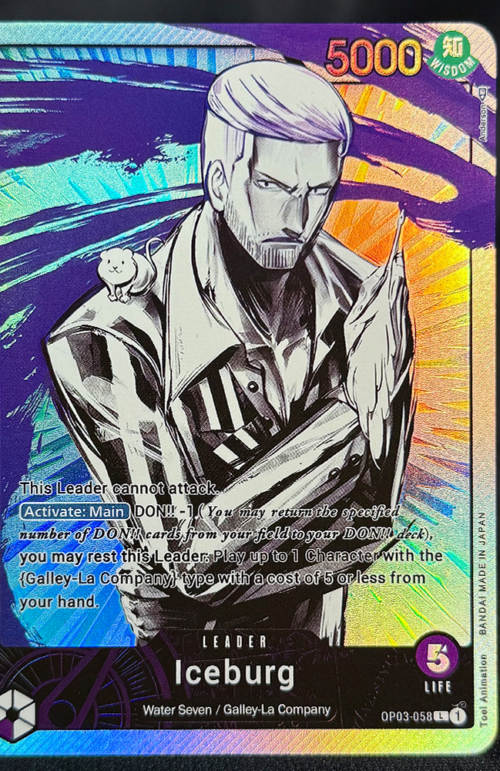 One Piece lceburg OP03-058 Proxy Cards