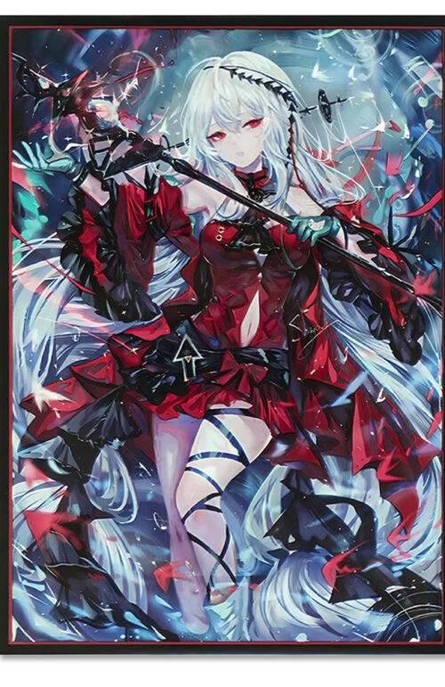60PCS 67x92mm HOLO Anime Card Sleeves for MTG/PTCG ( Skadi the Corrupting Heart )