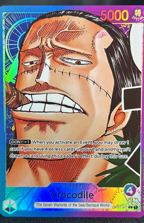 One Piece Crocodile OP01-062 Proxy Cards