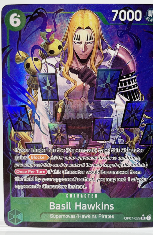 One Piece Basil Hawkins OP07-029 Proxy Cards
