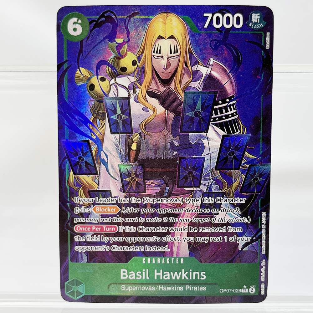 One Piece Basil Hawkins OP07-029 Proxy Cards