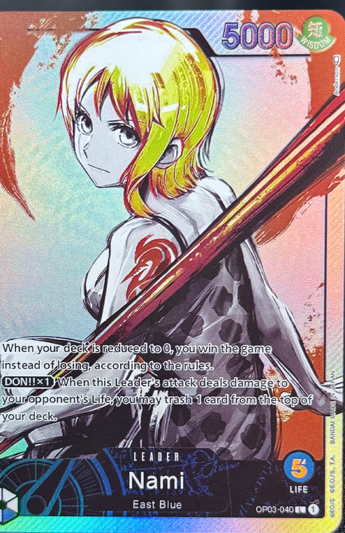 One Piece Nami OP03-040 Proxy Cards