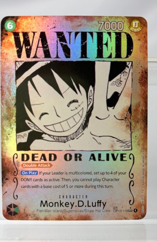 One Piece Monkey.D.Luffy OP13-118B Proxy Cards