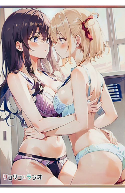 60PCS 67x92mm Holo Anime Card Sleeves for MTG/PTCG ( Lycoris Recoil )