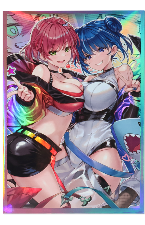 50PCS 62x89mm HOLO Japanese Size Card Sleeves for YGO/Photo Card ( Twins )
