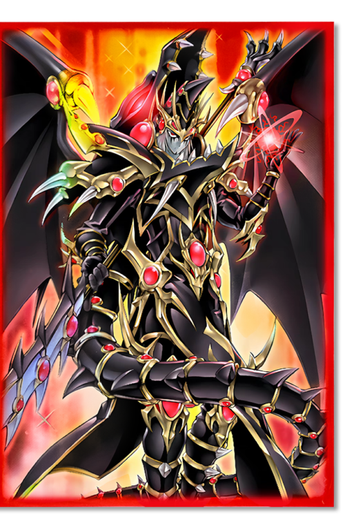 50PCS 62x89mm HOLO Japanese Size Card Sleeves for YGO/Photo Card ( Red-Eyes Dark Dragoon )