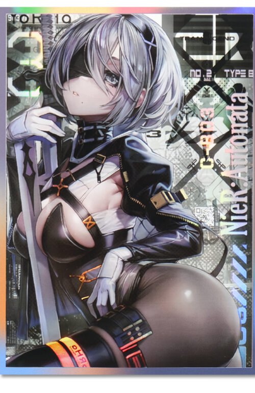 60PCS 67x92mm Holo Anime Card Sleeves for MTG/PTCG ( Nier )