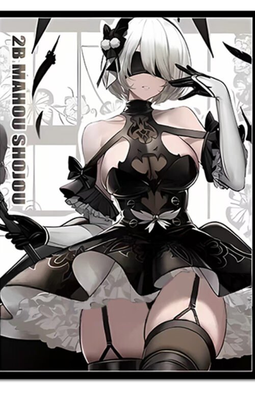 60PCS 67x92mm Holo Anime Card Sleeves for MTG/PTCG ( Nier 02 )