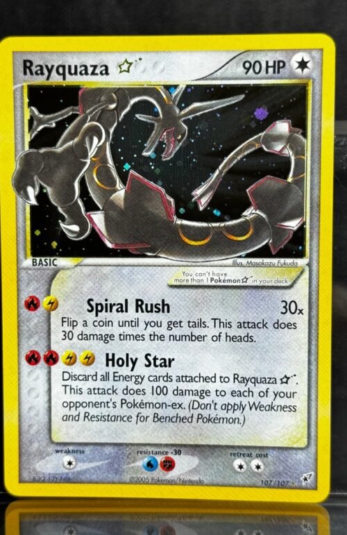 Rayquaza Pokémon Deoxys (DX, EX8) #107/107 Proxy Card