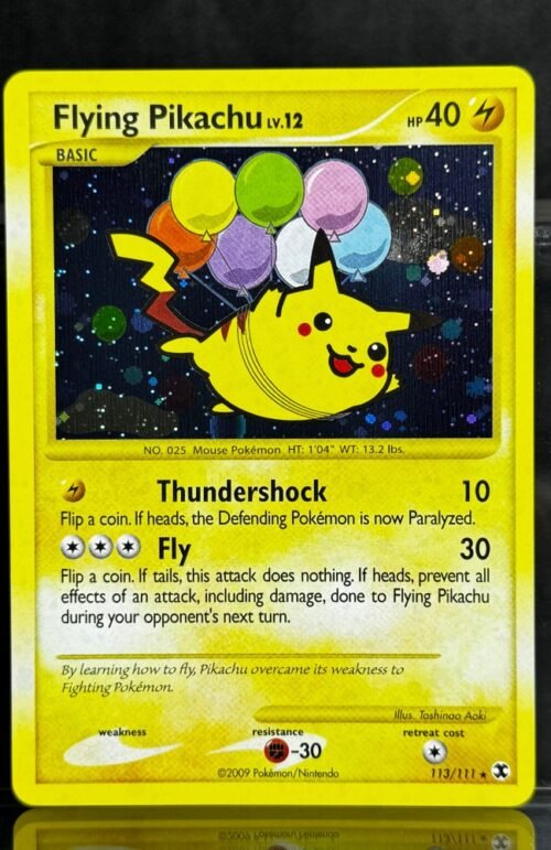 Flying Pikachu Pokémon Rising Rivals (RR, PL2) #113/111 Proxy Card