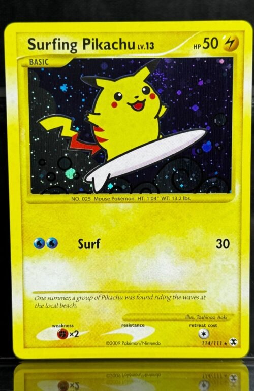 Surfing Pikachu Pokémon Rising Rivals (RR, PL2) #114/111 Proxy Card