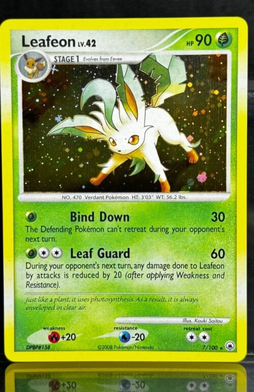 Leafeon Pokémon Majestic Dawn (MD, DP5) #7/100 Proxy Card