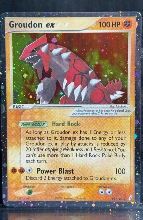 Groudon EX Pokémon Crystal Guardians (CG, EX14) #93/100 Proxy Card