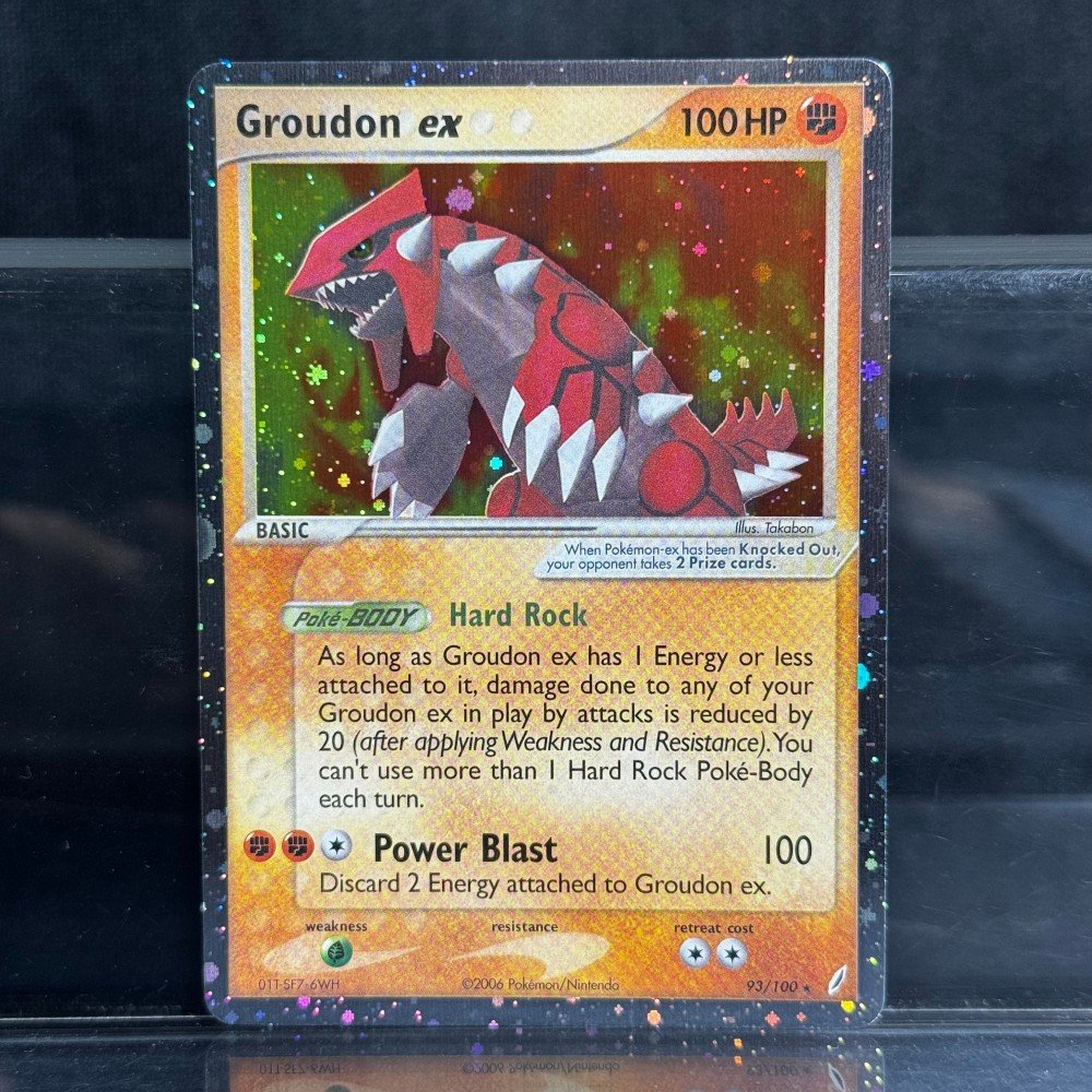 Groudon EX Pokémon Crystal Guardians (CG, EX14) #93/100 Proxy Card