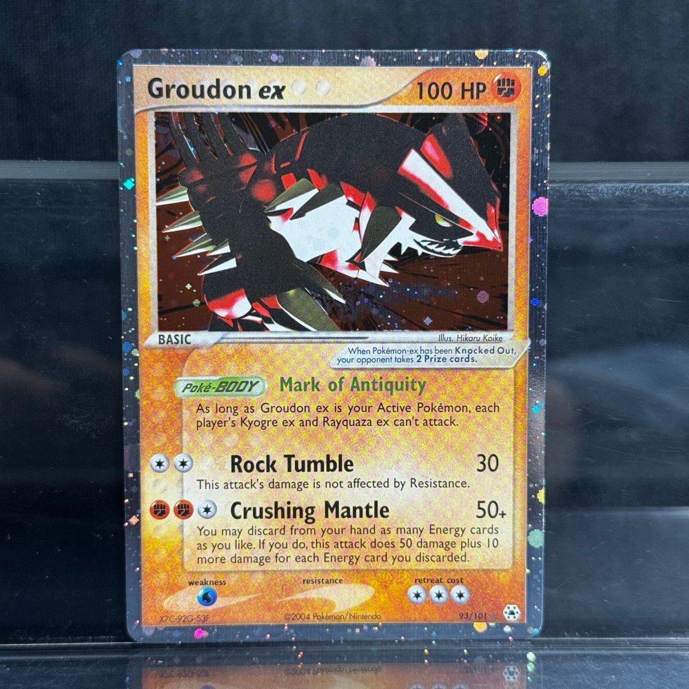 Groudon EX Pokémon Hidden Legends (HL, EX5) #93/101 Proxy Card