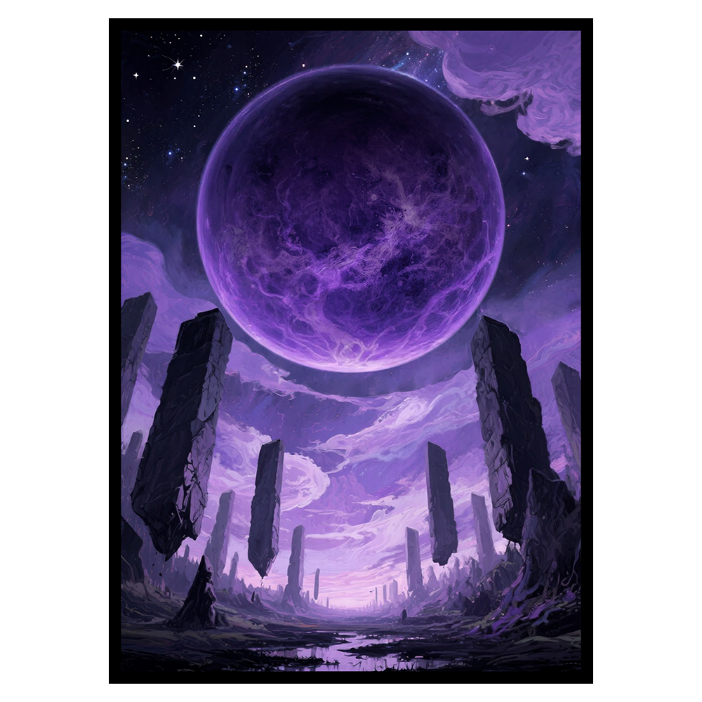 60PCS 66x91mm Matte Art Card Sleeves for MTG/PTCG Swamp Planet
