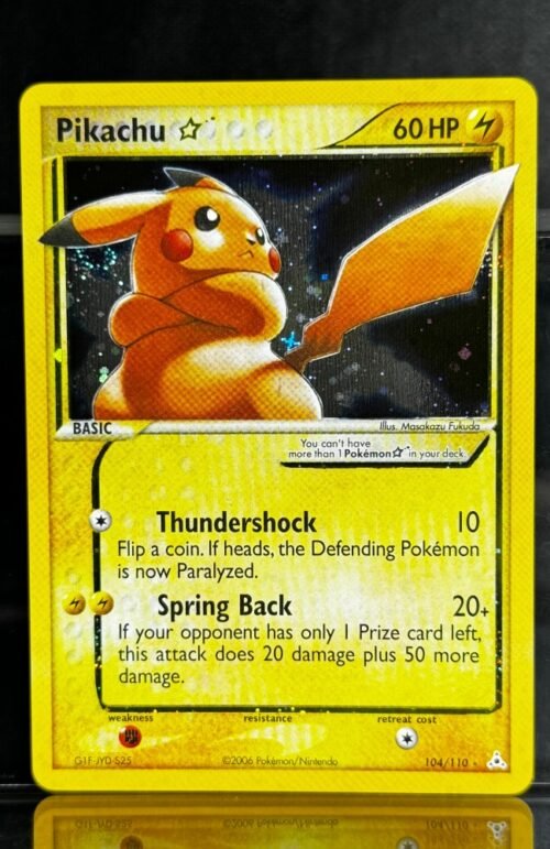 Pikachu Pokémon Holon Phantoms (HP, EX13) #104/110 Proxy Card