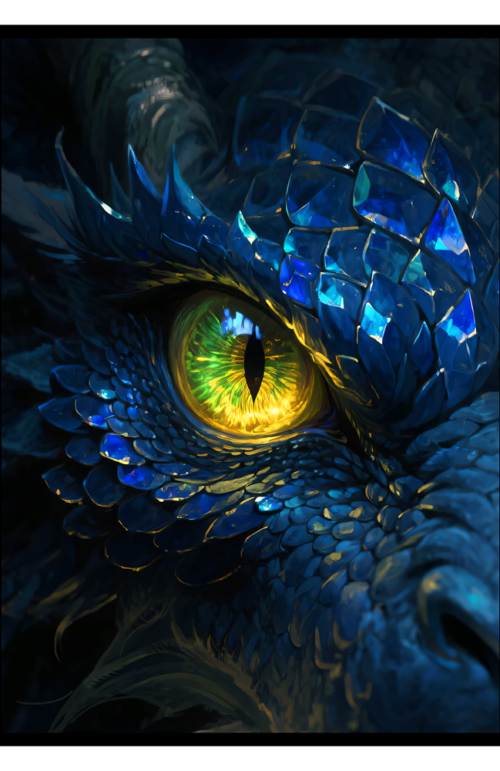 60PCS 66x91mm HOLO Art Card Sleeves for MTG/PTCG The Eye of the Dragon