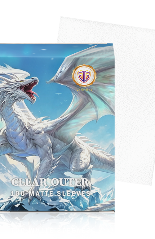 100PCS 69.5X95MM Vorinclex Matte Clear Outer Card Sleeves Standard Size Double Sleeving Game Card Cover for PTCG/MTG