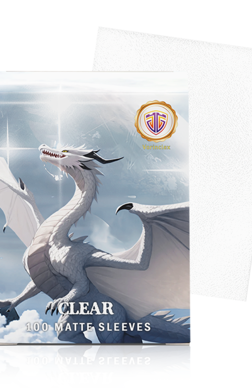 100PCS 66X92MM Matte Card Sleeves for PTCG/MTG Standard Size (Clear)