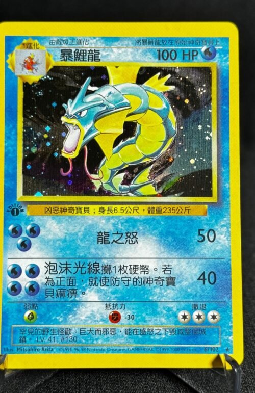 Gyarados Pokémon Chinese Base Set 1st Edition #6/102 Proxy Card