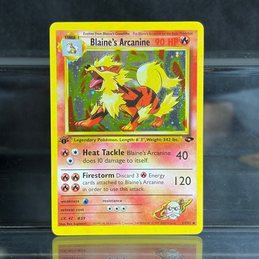 Pokémon Blaine’s Arcanine · Gym Challenge (G2) #1 Proxy Card