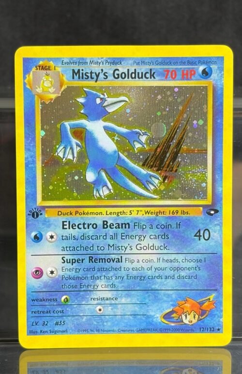 Pokémon Misty’s Golduck · Gym Challenge (G2) #12 Proxy Card