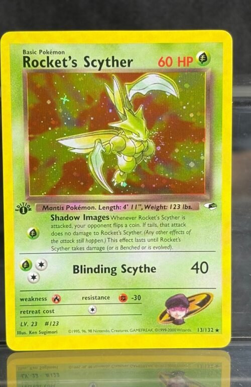 Pokémon Rocket’s Scyther · Gym Heroes (G1) #13 Proxy Card