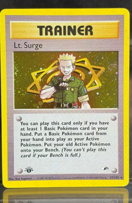 Pokémon Lt. Surge · Gym Heroes (G1) #17 Proxy Card