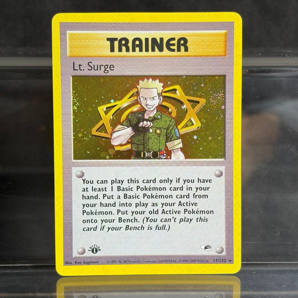 Pokémon Lt. Surge · Gym Heroes (G1) #17 Proxy Card