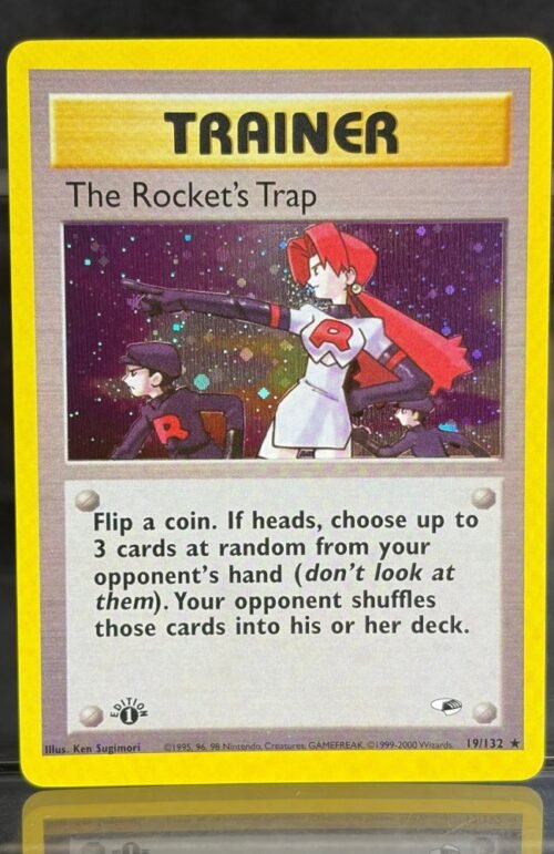 Pokémon The Rocket’s Trap · Gym Heroes (G1) #19 Proxy Card